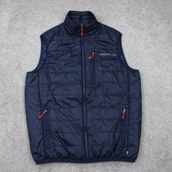 Vineyard Vines Puffer Vest Adult Small Blue Martha's Vineyard Primaloft Quilted - Picture 1 of 12